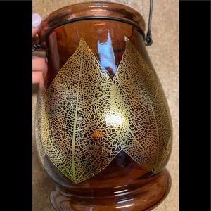 Gold Leaf Glass Lantern